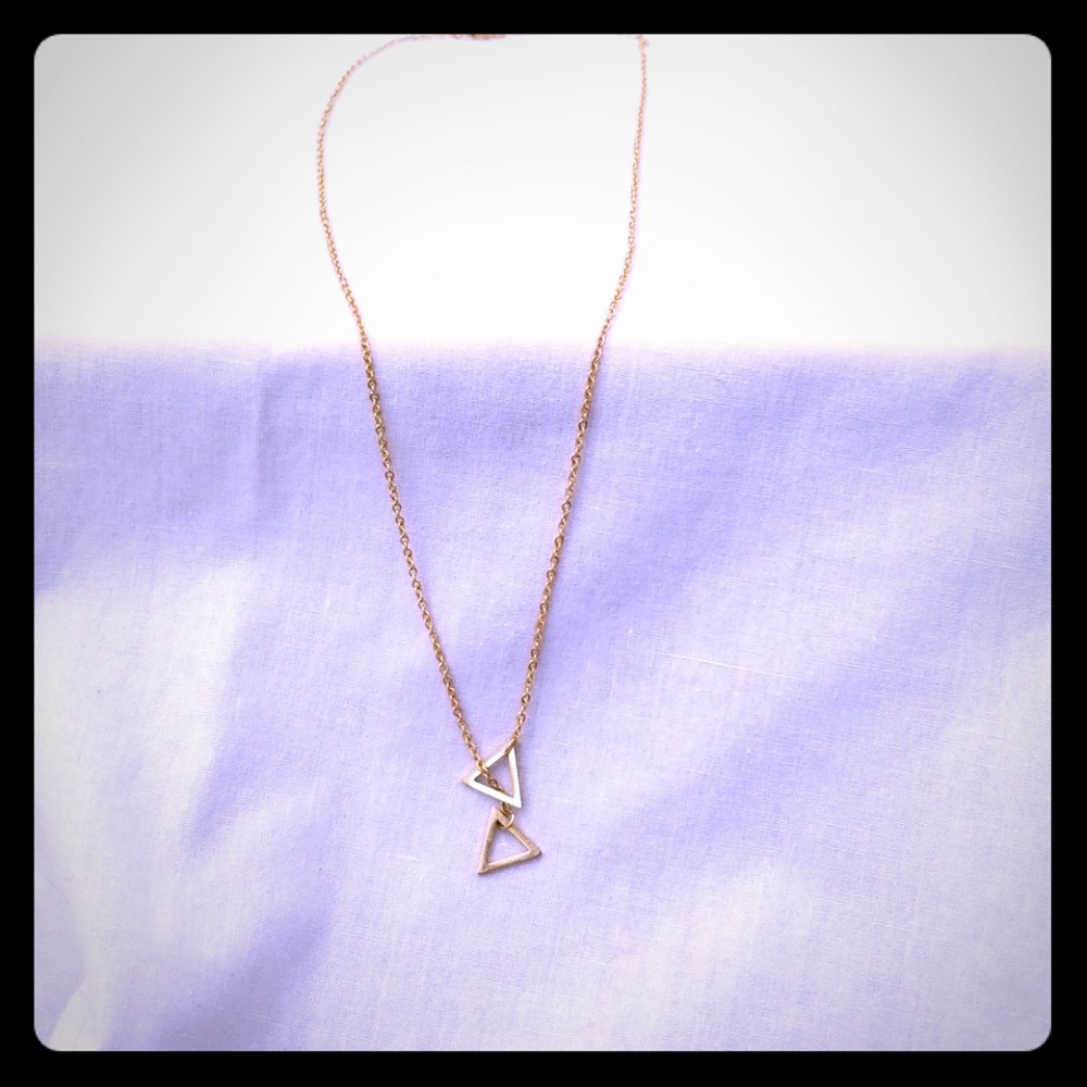 Double Triangle Necklace